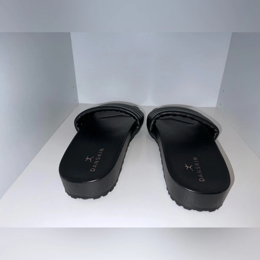 Danskin, 8, black, leisure, vegan upper, slip on sandals,‎ balance man-made. - Picture 6 of 7